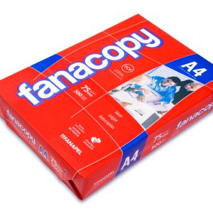 Papel A4 en resma Fanacopy 75gr. Paquete por 500 hojas