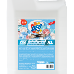 Suavizante concentrado Deoline 5 litros fragancia Confort y Delicadeza